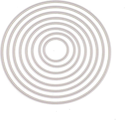 1 Pack Round Metal Cutting Dies Circle Frame Background Die Cuts Card Making Scrapbooking Thanksgiving Christmas Craft Dies...