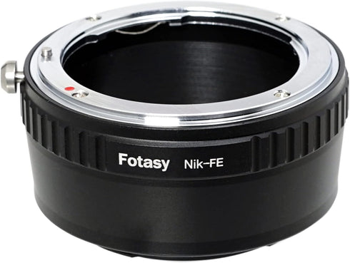 Fotasy Manual F Mount Lens to E-Mount Adapter, NK E Mount Adapter, Compatible with Nikon F Lens Sony a7 a7R a7s II III IV a9 a7c Alpha 1 a6600 a65...