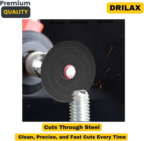 Fiberglass Reinforced Cut-off Wheels Discs Kit 1 1/4 inch Diameter 25 Pieces + 2 Mandrel For Dremel Rotary Tool 426 426b Compatible...