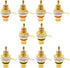 Gold Plated Female RCA Phono Panel Mount Chassis Socket Plug Jack Connector - (10 Pcs)...