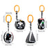 KAKIBLIN Baby Hanging Rattle Toys, 4 Pack Car Seat Stroller Toys Soft Squeaky Toys for Baby 0-6 Months Newborn Infant Car Bed Travel Activity, Whi...