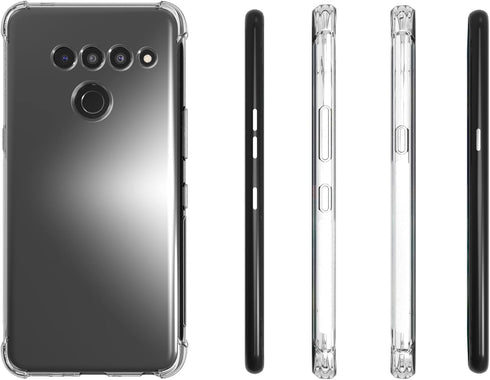 Case for LG V50 ThinQ Clear TPU Four Corners LG V50 Protective Cover Transparent Soft funda...