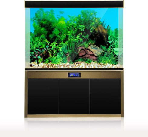 Aquarium Background, Double Sides Fish Tank Backdrop Decoration Paper Cling Decals Sticker Pictures (G, 15.8" x 32.3")...