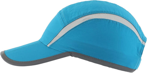 Connectyle Foldable Mesh Sports Cap with Reflective Stripe Breathable Sun Runner Cap...