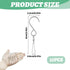 Wind Chime Hanger S Hooks, 10 Pcs 360 Degree Dual Spinning Windsock Chime Supplies Hanger Swivels Clip for Plant Hangers Outdoor, Hanging Basket, ...
