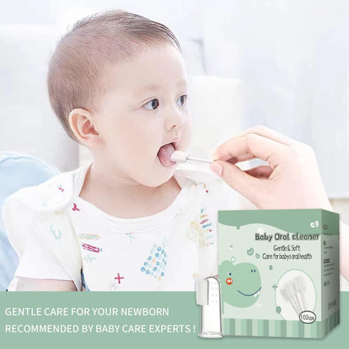 Baby Oral Cleaner Tongue Cleaner Newborn Tongue Cleaner 0-3 Months Baby Tongue Cleaner Baby Tongue Brush Infant Mouth Cleaner 102Pcs+1 Finger Toot...