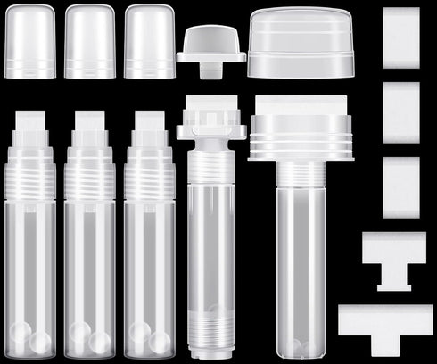 Yexiya 5 Pack Graffiti Markers Refillable Paint Markers Acrylic Paint Pens Empty Touch up Paint Pen for Walls Art Painting Crafts Kit with 5 Repla...