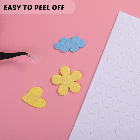 2000 Pcs Clear Double Sided Tape Stickers Transparent Round Adhesive Dots Stickers for Craft DIY Art Office Supplies (Round Dots)...