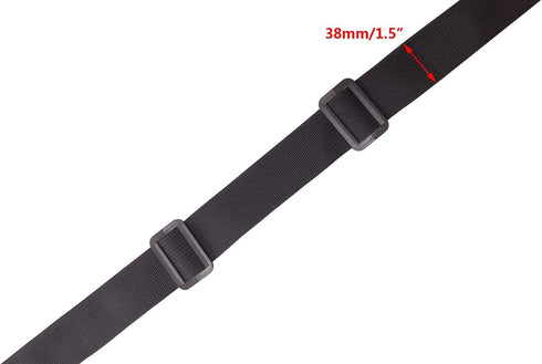 20 Pcs 1-1/2 Inch Plastic Triglides Slides for Webbing, Fasteners Strap and Backpack (38mm, Black)...