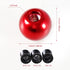 Universal Round Ball Gear Shift Knob,Chrome Finish Aluminum Shifter Knobs with 3 Adapters Compatible with Manual and Automatic Transmission Car(Re...