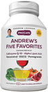 ANDREW LESSMAN Andrew's Five Favorites 30 Capsules - Provides 200mg Each of Coenzyme Q-10, Resveratrol, EGCG, Pomegranate and Alpha Lipoic Acid, P...