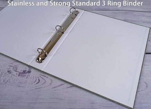 A4 3 Ring Binder Recipe Card Holder Book with 30 Pack 4x6 Inch Recipe Card Protector Pages, Linen Hardcover Organization Book for Recipe Cards?120...