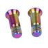 2PCS Titanium Bicycle Rear Derailleur Jockey Wheel Bolt M5x14.2mm (Rainbow)...