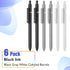 Gel Pens, 0.5MM Black Gel Ink Pens Fine Point Smooth Writing Pens, College Essentials Pens for Journaling Note Taking, Birthday Gifts for Women Me...