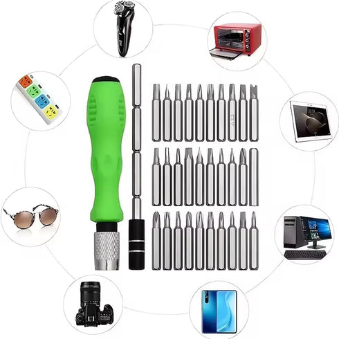 32 in 1 Small Magnetic Screwdriver Set for DJI Mini 4 Pro/Mini 3 Pro Mavic 3/Air 3 Avata Drone Tiny Screwdriver Kit for Eyeglass, Watch, Phone, La...