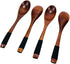 JapanBargain 2685x4, Set of 4 Wooden Dinner Spoons Yogurt Spoons Snack Spoons Ice Cream Spoons Children Spoons, 7-3/4 inch...