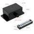 Electrical Housing Box,Waterproof IP68 1 in/1out Electrical Junction Box, with 15A 600V Barrier Terminal Cable Connector Black (3.93 * 2.68 * 1.97...