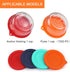 Sophico 1 Cup Round Silicone Storage Cover Lids Replacement for Anchor Hocking and Pyrex 7202-PC Glass Bowls (Container not Included) (Orange - Re...