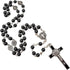 TALISMAN4U CATHOLIC ROSARY NECKLACE Black Hematite Beads Saint St Benedict Medal & Cross Gift Box...