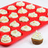 CAKETIME Silicone Muffin Pan Mini 24 Cups Cupcake Pan, Nonstick Food Grade Silicone Baking Pan 1 Pack...