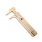 Retro Vernier Caliper Copper Alloy Mini Brass Sliding Pocket Caliper Metal Double Scale for Measuring Gemstones and Jewelry Components Bead Wire G...