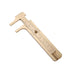 Retro Vernier Caliper Copper Alloy Mini Brass Sliding Pocket Caliper Metal Double Scale for Measuring Gemstones and Jewelry Components Bead Wire G...
