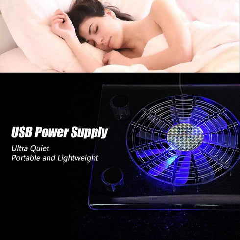Laptop Cooler Cooling Pad, USB Powered Notebook Cooler Pad, PC Fan Cooler with LED RGB Lights for/P/Laptop...