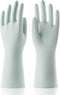 COOLJOB Small Reusable Rubber Dishwashing Cleaning Gloves for Kitchen Bathroom, Non-Slip Grippy Long Dish Washing Gloves with Flocked Cotton Liner...
