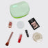 Makeup Bag For Purse Travel Cosmetic Bags for women PU Leather Portable Versatile Make Up Bag with Shell Shape (Small-Green)...