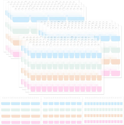 12 Pack Book Tabs for Annotating Books for A5 Refillable Notebook Index Tab 384 Page Tabs for Book Annotation...