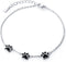 Ladytree S925 Sterling Silver Puppy Dog Cat Pet Paw Print Bracelets1...
