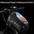 Bike Bag - Waterproof Bike Frame Bag with Sun-Visor Rain Cover, Bike Phone Holder with TPU Sensitive Touch Screen, Handlebar Bag Bicycle Accessori...