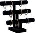 3 Tier Bracelet Holder,Bracelet Display Stand,Black Velvet Jewelry Organizer Displays for Necklace Scrunchies Watches Hair Ties....