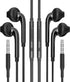 3.5mm Headphone with Microphone Jack Earbud(2pack) Gaming Laptop Earphone Video Game Ear for Kid for School Computer Wired Headset PC Chromebook A...