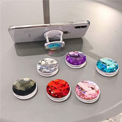 ZOSTLAND Bling Bling Crystal Phone Ring,Universal 360°Adjustable Phone Case Finger Grip Stand Holder Desk Stent Mount Car Hook Compatible with iPh...