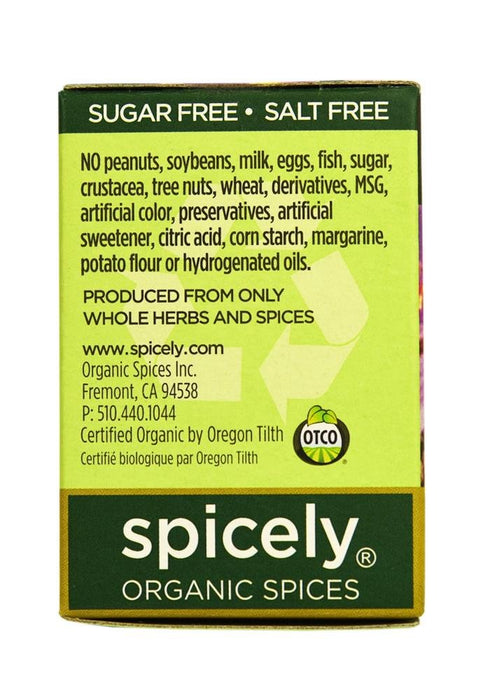 Spicely Organic Seasoning Pumpkin Pie Spice (0.35 OZ ecoBox)...