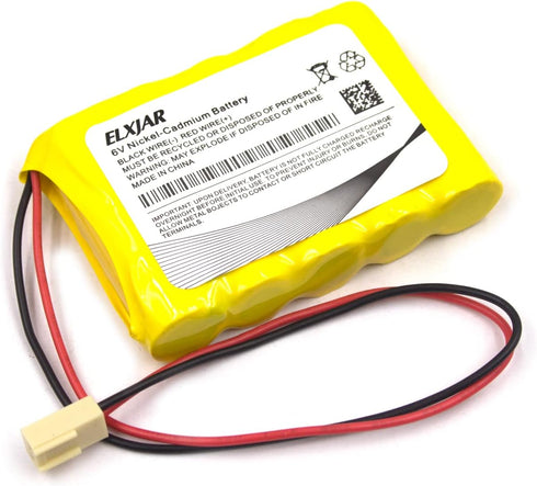 (2-Pack) 6V 800mAh Ni-CD Battery Pack Replacement for Saft 705105, Emergi-Lite 0018701, 850.0054 850.0035, OSI OSA013AA CUSTOM-125 Dantona Custom1...