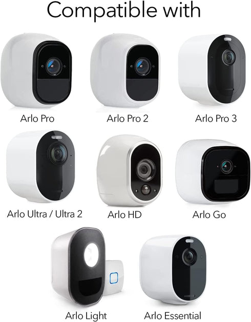Security Wall Mount for Arlo Pro, Arlo Pro 2, Arlo Ultra, Arlo Pro 3, Arlo Go, Arlo Essential Spotlight Camera, Adjustable Indoor/Outdoor Mounting...