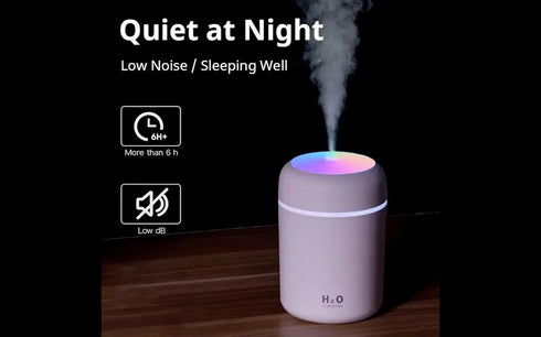 Sleek White Mini USB Humidifier: Perfect for Car/Office/Bedroom. Features 2 Mist Modes, Auto Shut-Off, and Whisper-Quiet Operation., comfortable s...