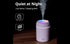 Sleek White Mini USB Humidifier: Perfect for Car/Office/Bedroom. Features 2 Mist Modes, Auto Shut-Off, and Whisper-Quiet Operation., comfortable s...