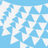 40Ft White Pennant Flags Banner, Soft Fabric Bunting Banner, 42pcs Large Pennant Flags Banner for Anniversary, Engagement, Wedding Baby Bridal Sho...