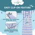 Tasty Tie Teething Tie, 3-in-1 Clip-on Baby Tie Crinkle Toy & Silicone Teether for 3-6-9-12-18 Month Babies | GOTS Certified Organic Cotton | Uniq...