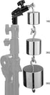 WELLMAKING U-Shape Camera Flash 180°Swivel Mount Bracket with Standard 1/4 to 3/8 inch Metal Male Screw Spigot Stud Compatible for Umbrella Softbo...