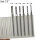 ?????? ???? 6 Pcs Cylinder Shape Aluminum Cutting Burr - 3/32'' Shank Miniature Carving File Tungsten Carbide Burr for Rotary Tools...