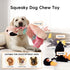 Cute Animal Squeaky Dog Toys for Large and Medium Breed Dogs and Pupplies, Stuffed Dog Chew Toys with Crinkle Paper and Durable Ropes, Soft Tug Pl...