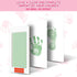 Outus 3 x 5 Inch Newborn Handprint and Footprint Paw Print Kit 4 Clean Touch Ink Pads 10 Imprint Cards Pet Inkless Hand and Feet Stamp for Dogs(Gr...