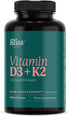 Vitamin D3 K2 - Vitamin D3 5000 IU with Vitamin K2 as MK-7, Calcium, and Phosphorus for Ultimate Absorption - Vitamin D Supplements, 120 Vegcaps, ...