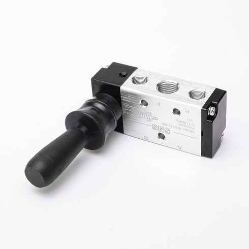JIUWU 4H210-085 Way Pneumatic Air Hand Lever Operated Valve Solenoid Valve Port 1/4 Inches Manual Control Valves...