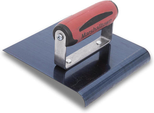 MARSHALLTOWN Straight Concrete Edger, 6 x 6 Blue Steel Blade, 1/2 x 3/8 Lip, Made In The USA, 162BD...