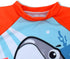 Boys Two Piece Rash Guard Swimsuits Kids Long Sleeve Sunsuit Swimwear Sets Rock Shark Pattern 5T...